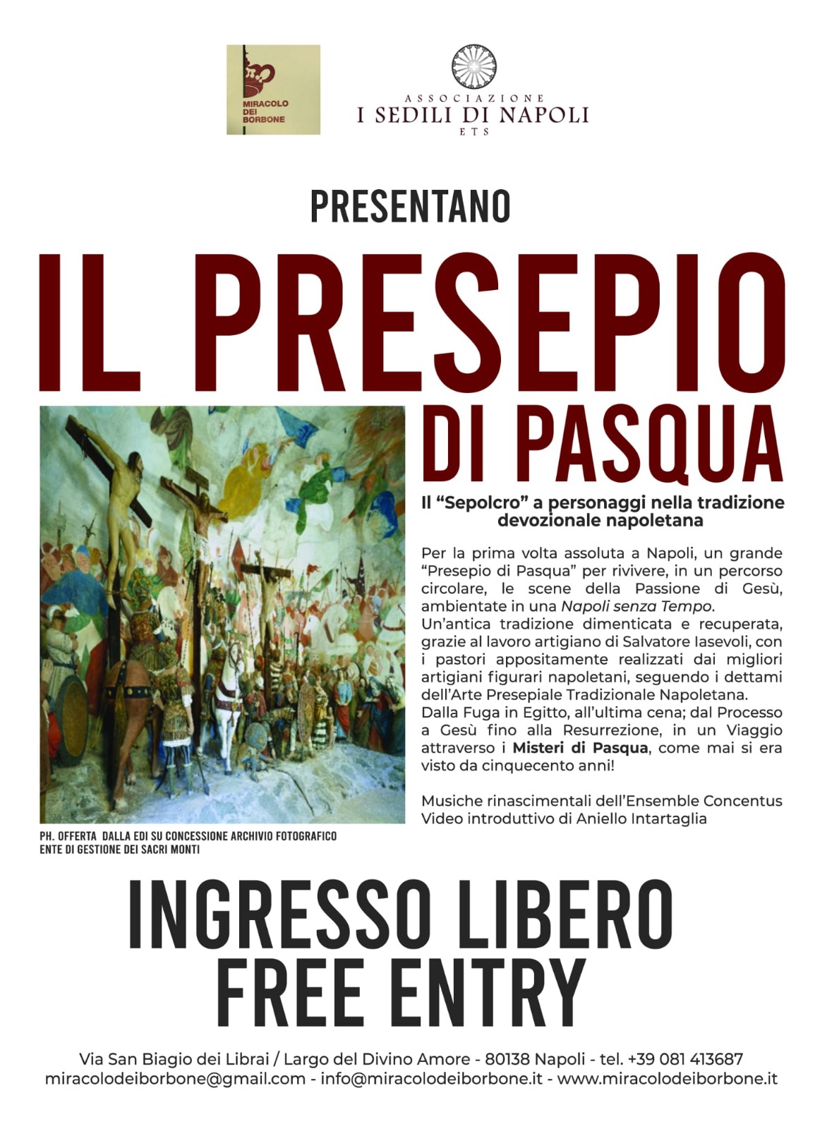 AL CENTRO STORICO DI NAPOLI UN GRANDE PRESEPIO DI PASQUA